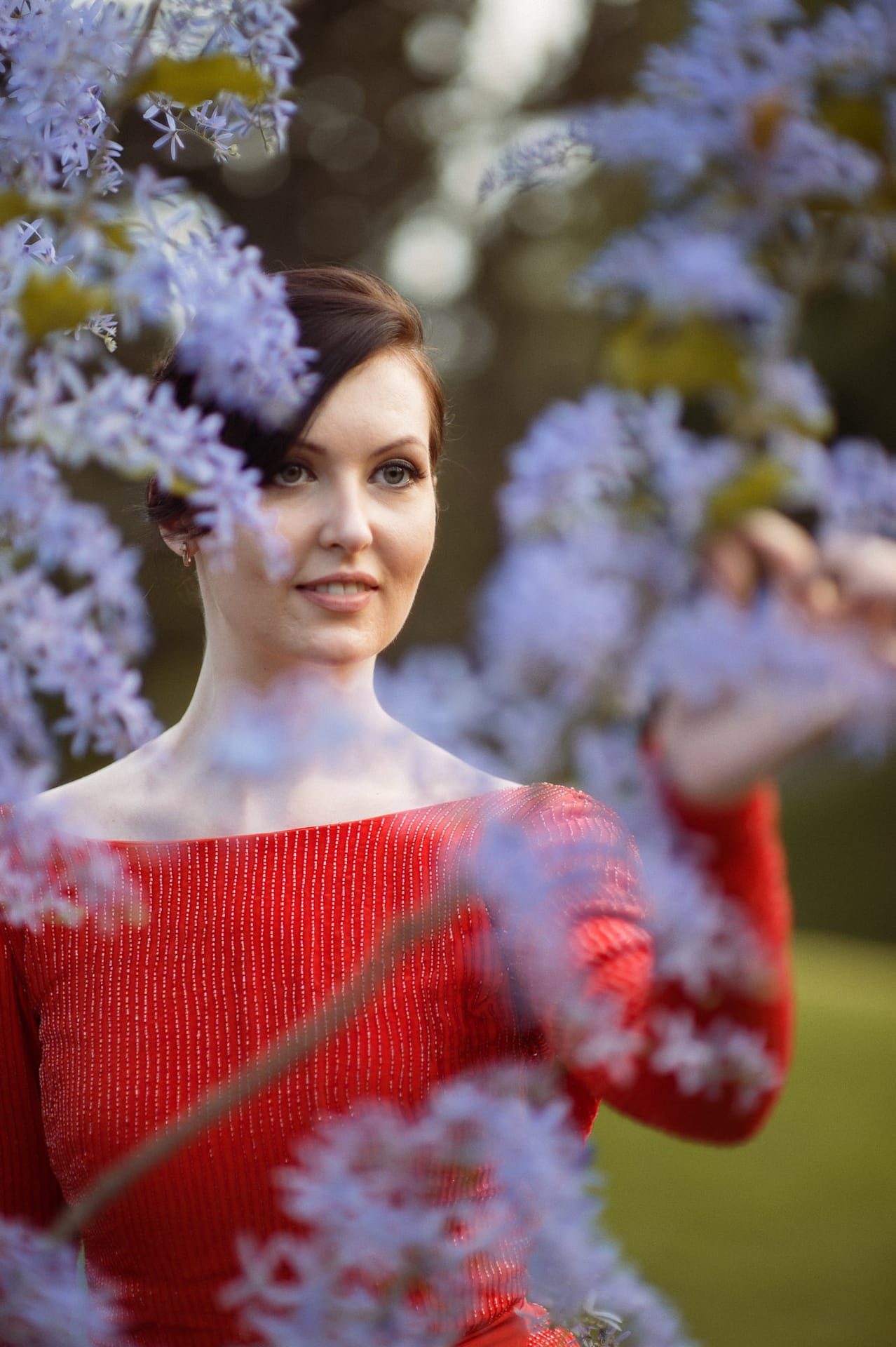 Bride portrait with flower