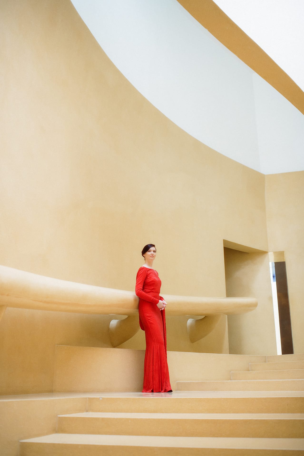 Woman Picture in pretty red dress